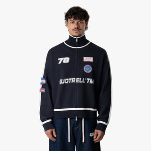 MAX KNITTED ZIP | NAVY