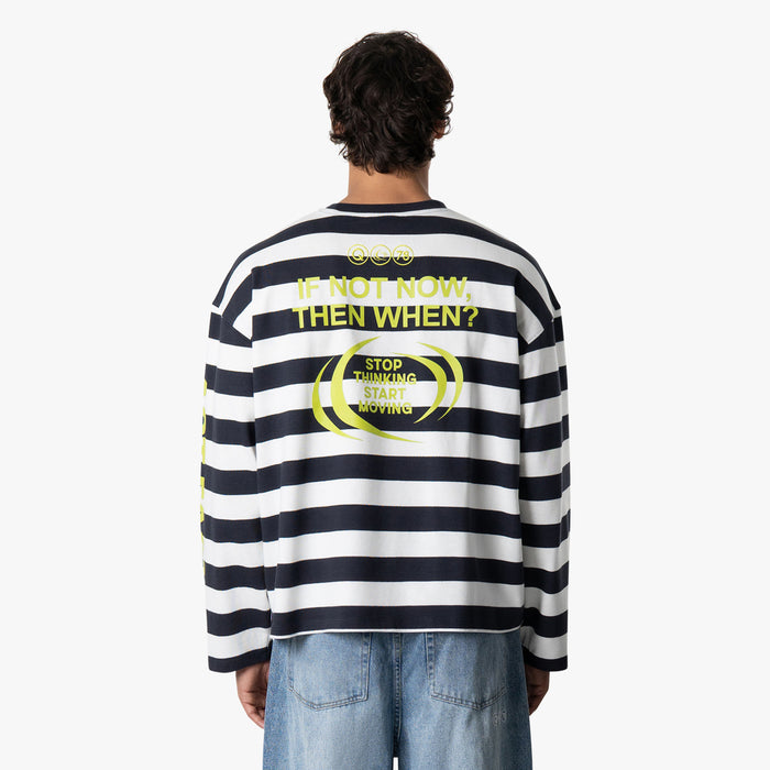 MOVING BOXY LS | NAVY/WHITE